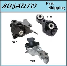 3PCS MOTOR & TRANS MOUNT FIT 2016-2023 MAZDA CX-9 2.5L