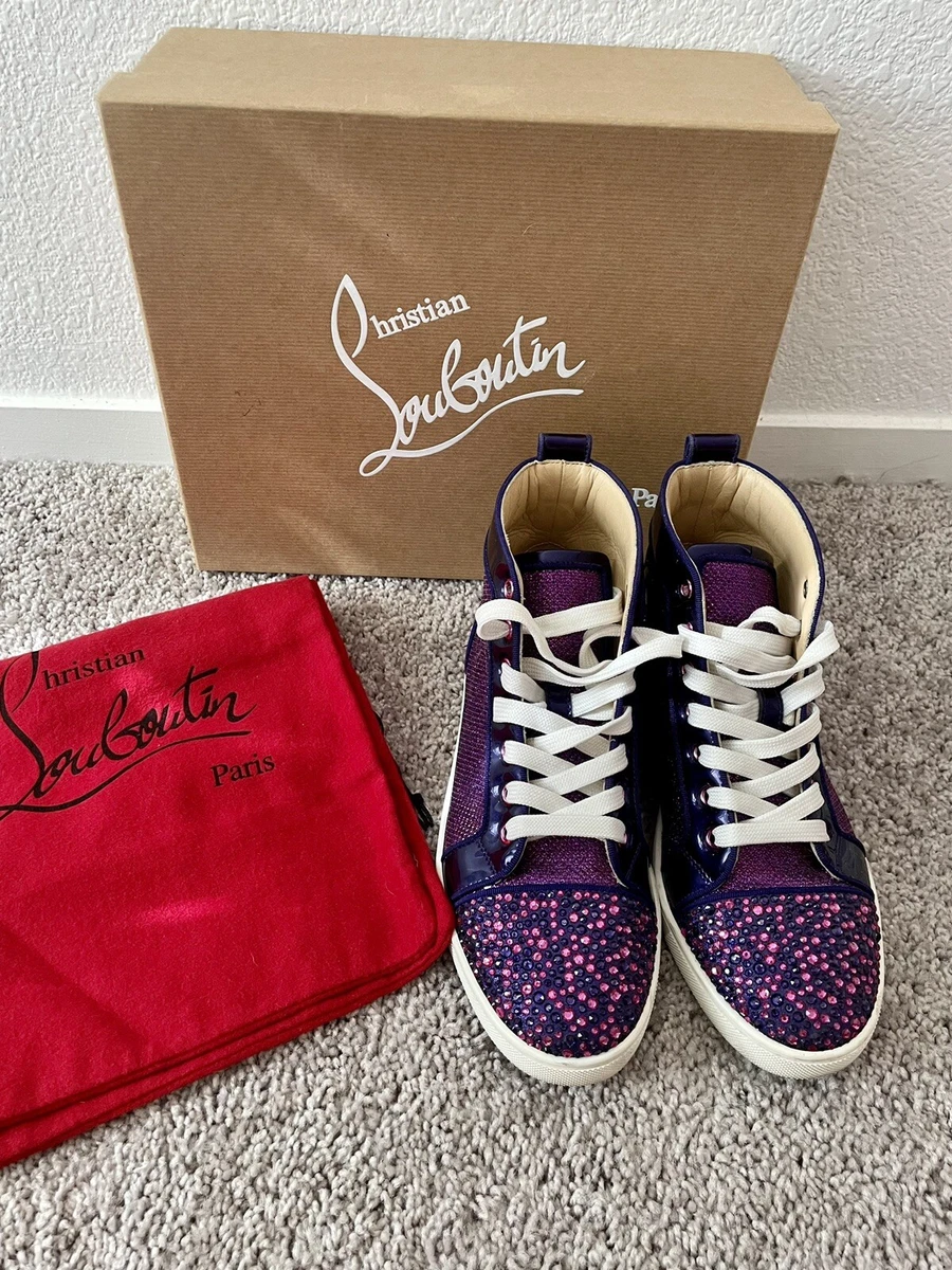 Christian Louboutin Sneakers With Crystals Women Size 37.5