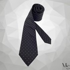 BOSS HUGO BOSS Black Pin Dot Silk Tie Made In Italy W: 3" EX COND