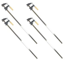 Set of 4 EDMBG 36" Steel Bar Clamp Tool, Ratchet Quick Release for Metal Wood