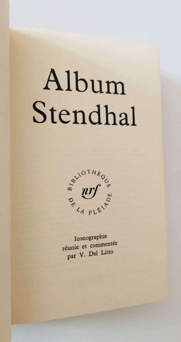 Album Stendhal Gallimard Bibliothèque de la Pléiade 1966 | eBay Album Stendhal Gallimard Bibliothèque de la Pléiade 1966 | eBay