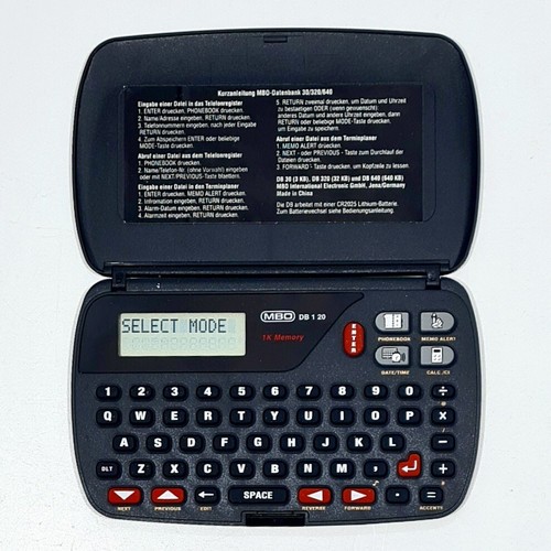 ©1989 MBO Electronic Database Digitale DB 1 20 Retro Calcolatrice/Computer Vintage