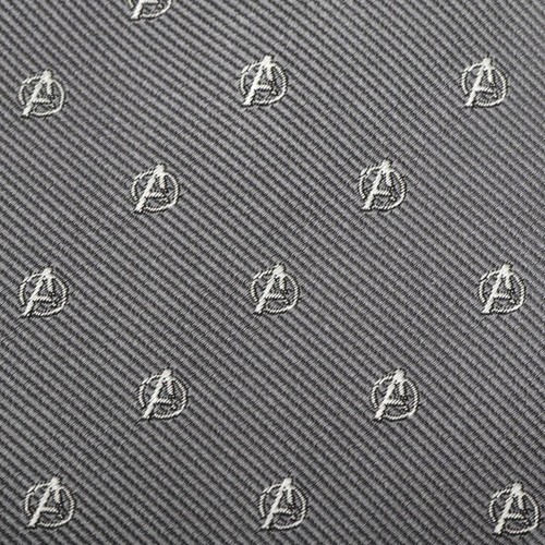 Avengers Gray Mens Tie - Picture 5 of 5