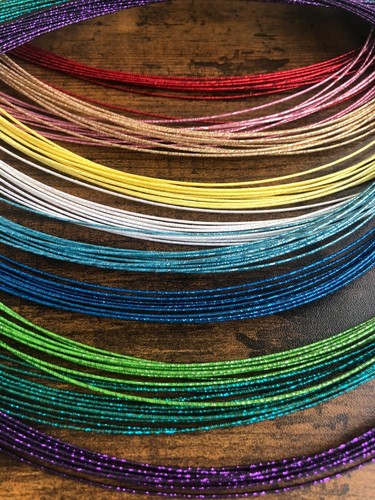 Mizuhiki cords 100 pcs! (10 colors, 10 pieces each) sparkle mizuhiki - Picture 5 of 5