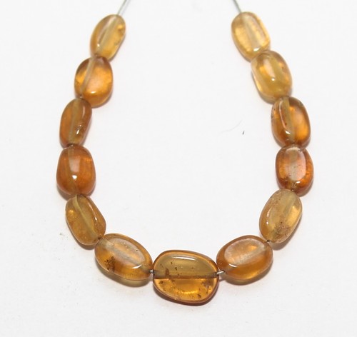 11.70 Cts Natural Hessonite Briolette Loose Gemstone ( 6x3mm To 8x5mm ) 13 Pcs - Picture 2 of 6