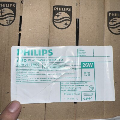 PHILIPS ALTO PL-C 26W/841/2P 50 Piece Lot