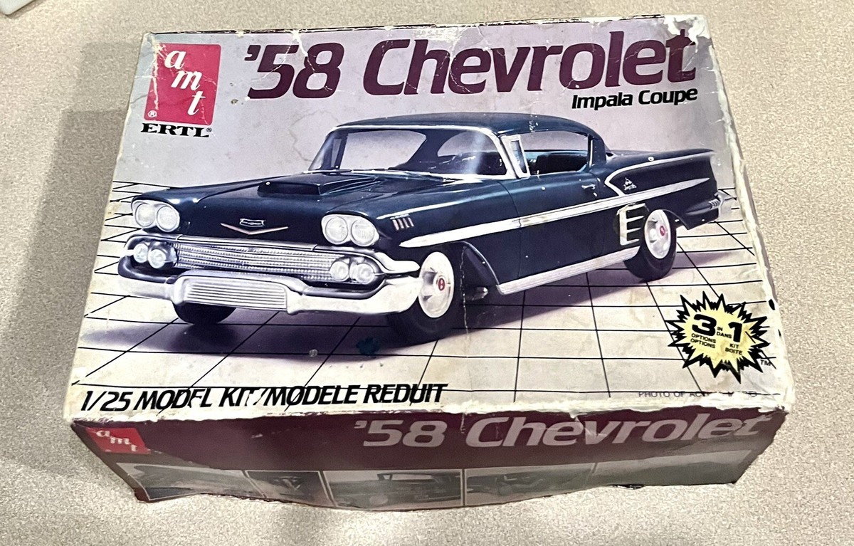 1958 Chevrolet Impala 3 in 1 プラモデル AMT1301-1958-Ala-Impala-Hi-