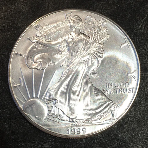 1999 Uncirculated American Silver Eagle US Mint Issue 1oz Pure Silver #o073