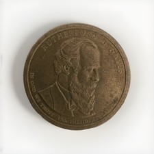 RARE Ruthford B. Hayes 9th President 1 Dollar Coin United States Mint Liberty.