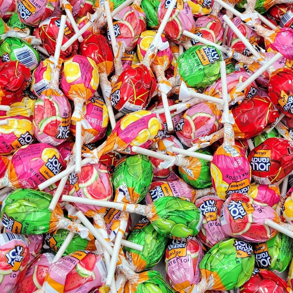 Jolly Rancher Round Lollipops, Assorted Fruit Filled Pops, Bulk Candy (2 Pounds) - Image 2 of 4