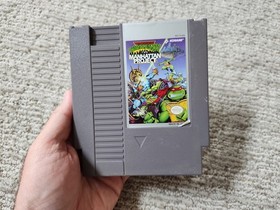 Nintendo NES Teenage Mutant Ninja Turtles 3 Cart Dust Cover And Manual NICE!