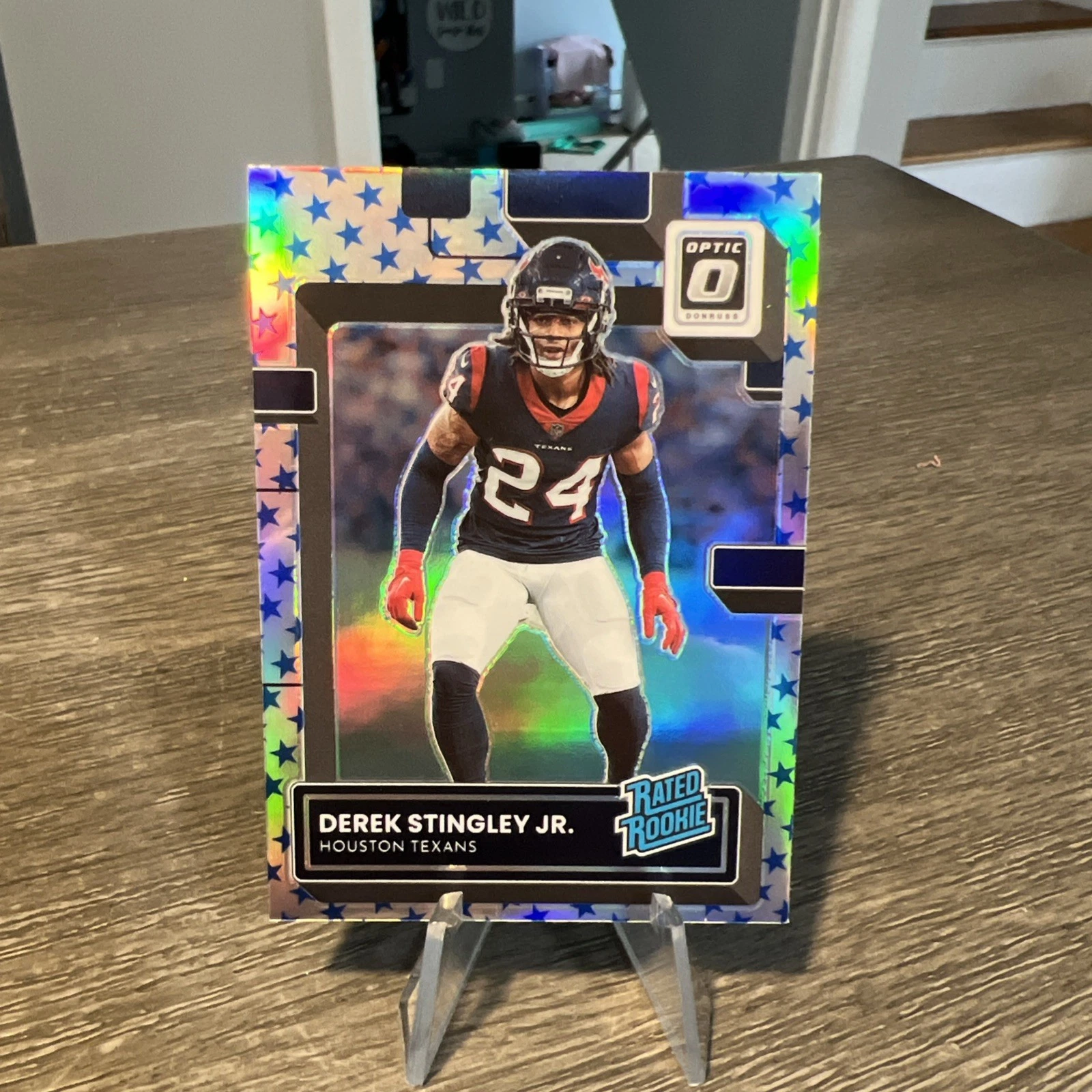 2022 Donruss Optic - Rated Rookie Derek Stingley Jr. #244 Stars Prizm (RC)