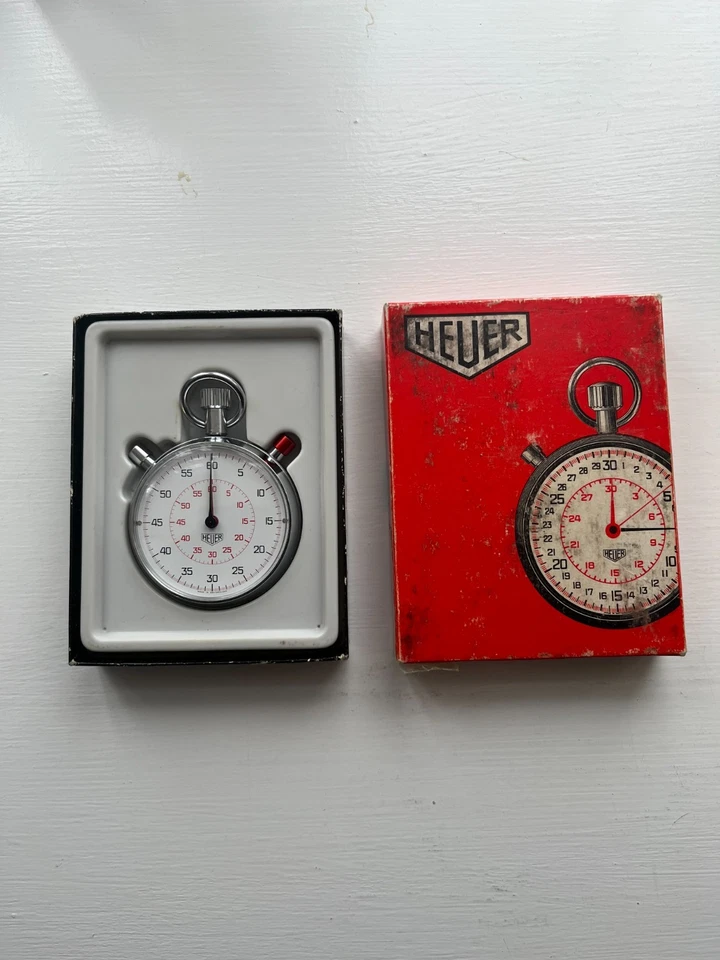 HEUER STOP WATCH, Rare Vintage, Circa 1970's, Split Seconds Hand, Up to 1 Hour - Image 1 of 4