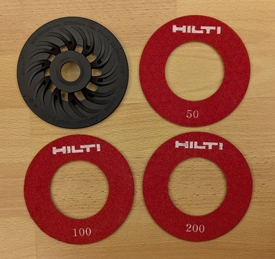 Hilti Schleifaufsatz (SPX; 50 / 100 / 200) Schleifscheibe Beton Estrich + Teller