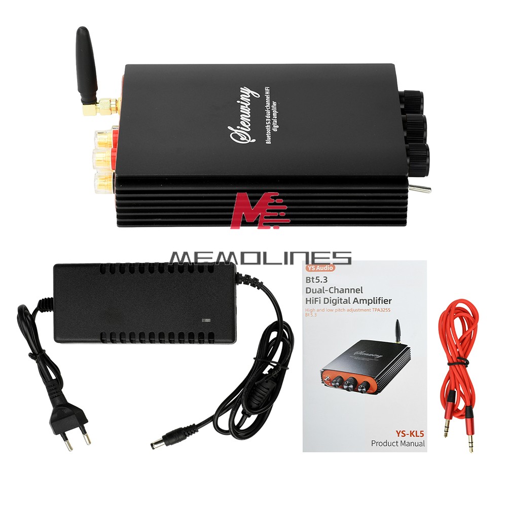 DC 24-36V YS-KL5 Bluetooth 5.3 Dual CH HiFi Digital Amplifier 300W
