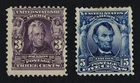 CKStamps: US Stamps Collection Scott#303 Mint H OG Small Thin #304 HR OG Crease