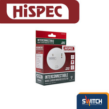 HiSpec Interconnectable Mains CO Alarm – Carbon Monoxide Detector + 9V Backup