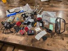 Vintage Assorted Bike Bicycle Parts Lot - Reflectors, Bottle Cages Specialized