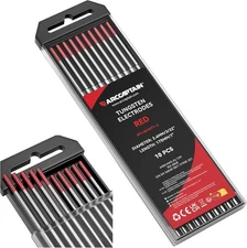 TIG Welding Tungsten Electrode 10 Pack 3 32 Inch Red High Performance Welding
