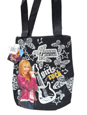 NEW WITH TAG DISNEY MILEY CYRUS HANNAH MONTANA TOTE BAG 12" X 16"