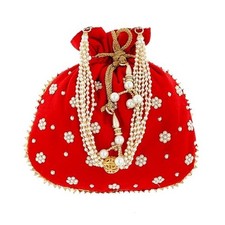 Handmade potli bag Embroidered Women Potli Bag Traditional Indian Gift pack of 1