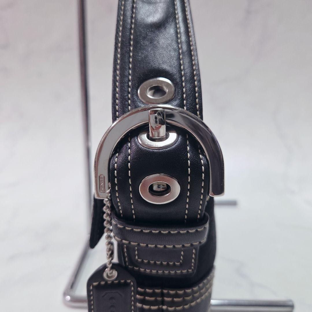 バッグ Coach Soho Oneshoulder Bag Black COACH Soho Signature One Shoulder Bag Black - Gem