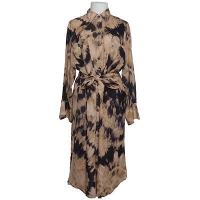Massimo Dutti, Blusenkleid, Größe: 40, Beige/Schwarz, Print, Damen #lQM
