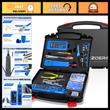 14-in-1 Professional Network Tool Kit - RJ45 Crimp Tool, Cable Tester, Wire Stri