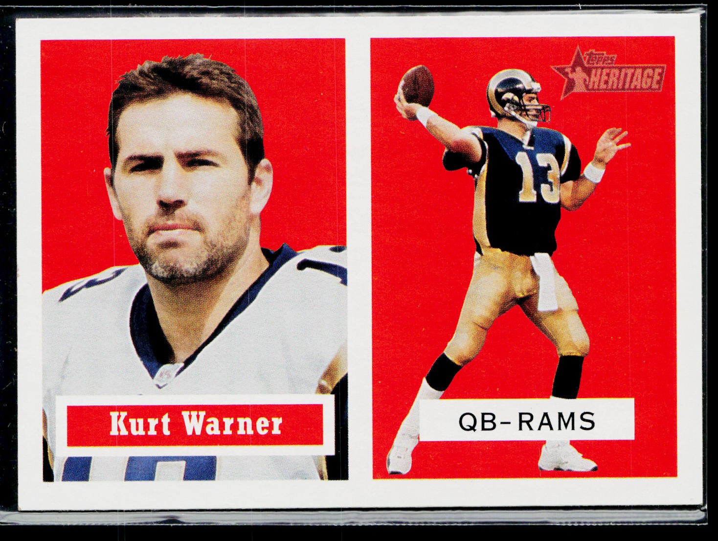 2002 Topps Heritage #100b Kurt Warner