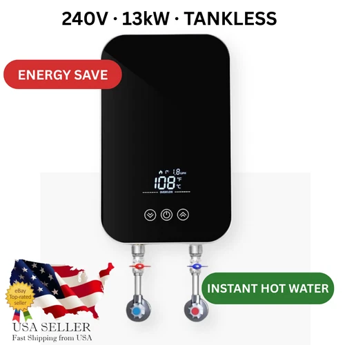 Upromax 13kW Tankless Electric Water Heater 240V Self-Modulating Whole House