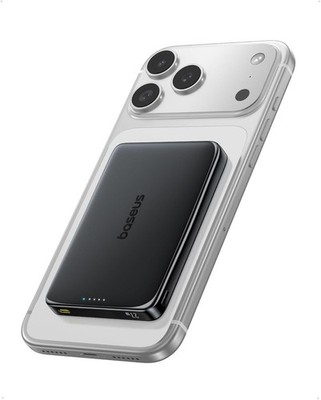 Baseus Picogo Power Bank, 0.5'' Ultra Slim 10000mAh MagSafe Portable Charger Free