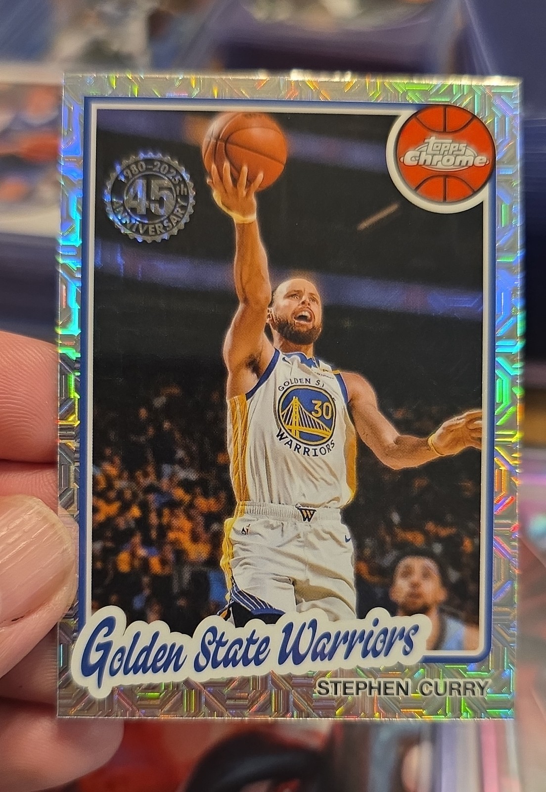 2025-26 Topps - 1980-81 Topps Chrome Silver Pack Stephen Curry #TC-SCU