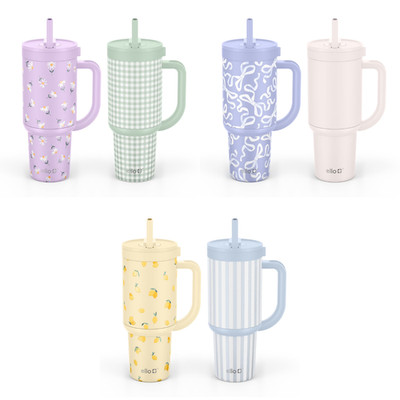 2pk Ello Oasis 30oz Tumbler Stainless Leakproof Insulated Handle - Choose Color