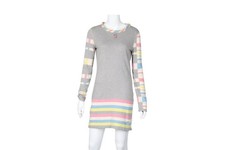 Chanel Gray Stripe Knit Dress