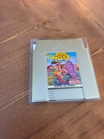 1991 Big Nose the Caveman Nintendo NES Game Gold Cartridge Tested Authentic
