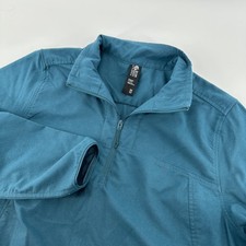 Mountain Hardwear Womens Teal Pullover Quarter Zip Fleece Jacket Size M Gorpcore