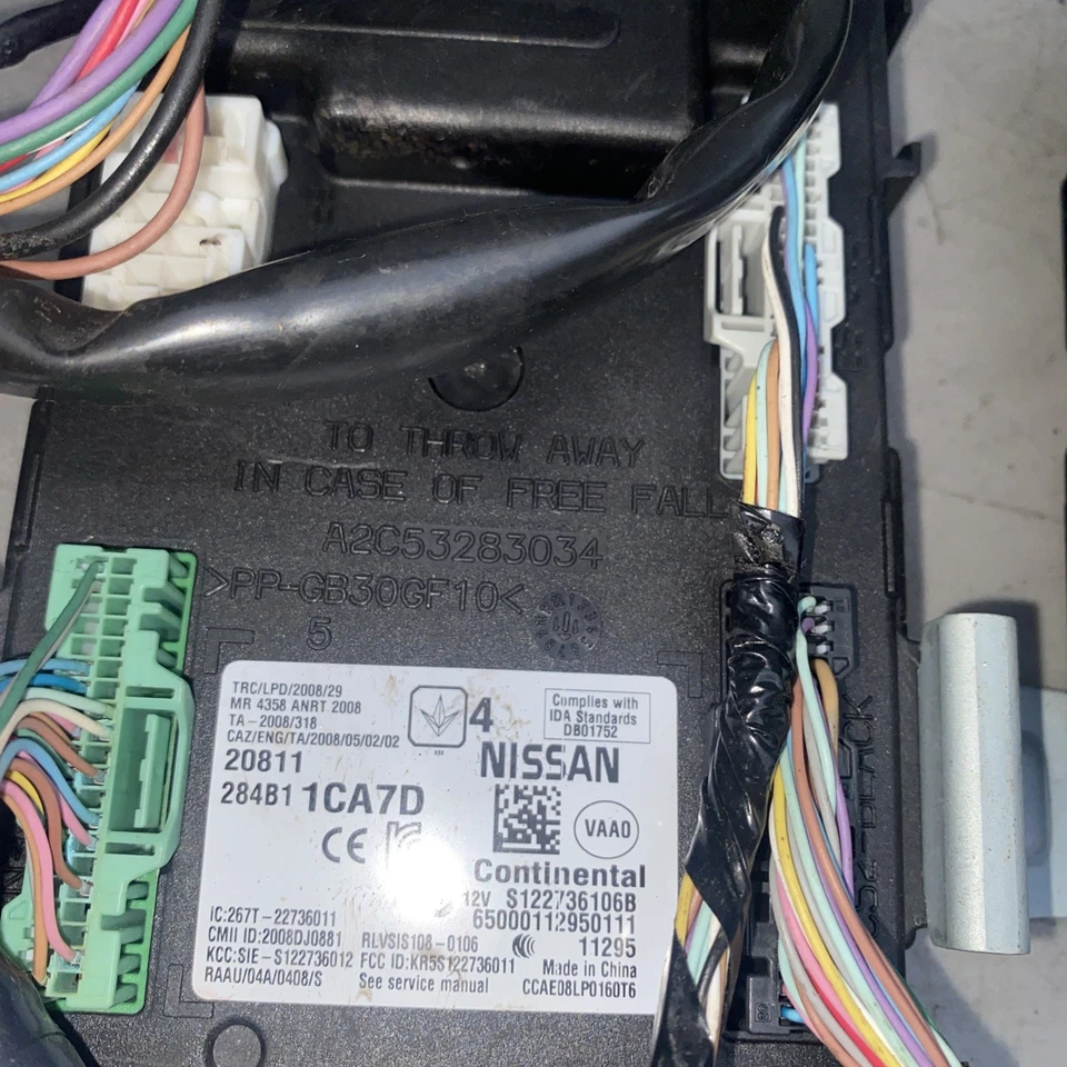 Infiniti FX35 2012 3,5 L motor y carrocería módulo de control informático y llave  Foto 4 de 4