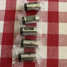 5 New Panasonic CR123A Cr123 CR 123 Lithium Batteries EXP 01/2029