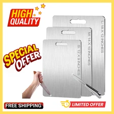 Titanium Cutting Boards - 100% Pure Titanium Cutting Boards for Kitchen - Cuttin