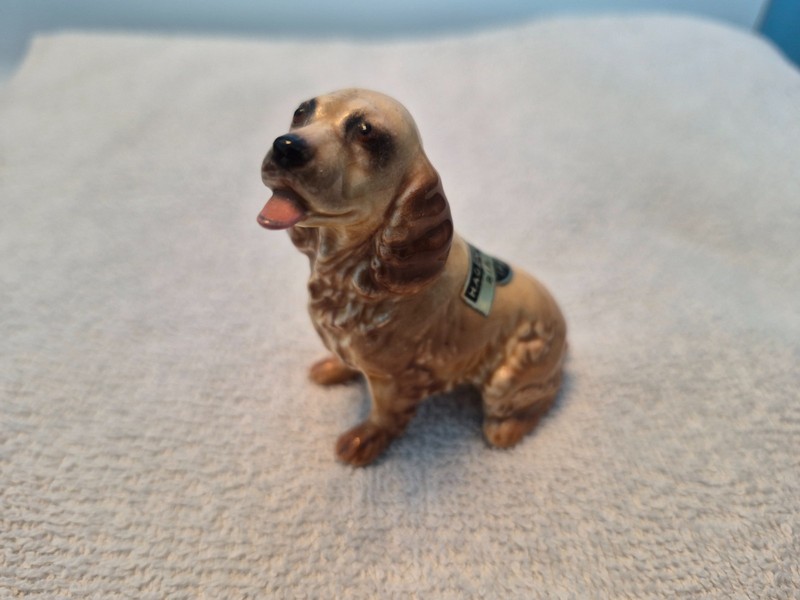 Rare HTF Hagen Renaker Pedigree Dog Cocker Spaniel "Pip Emma" H-1013