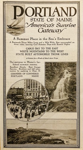 1922 AD.(PC8)~PORTLAND, STATE OF MAINE. AMERICA’S SUNRISE GATEWAY