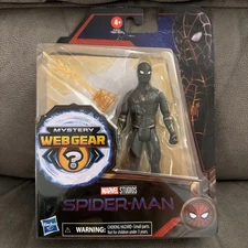 MCU Spider-Man No Way Home Black & Gold 6in Mystery Web Gear Figure IN STOCK