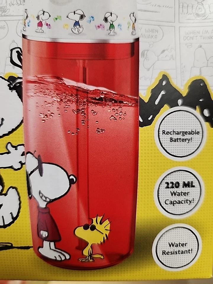 Peanuts Snoopy Joe Cool  Electric Water Flosser Usb Rechargeable 3 Modes RED - Image 2 of 4