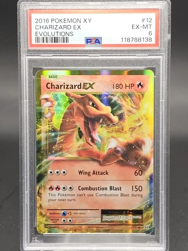 2016  XY Evolutions Charizard PSA 6