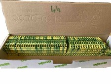 Image of 44X WAGO 2004-1207 2-Wire Protective Terminal Block 0.5-4(6)Mm Green/Yellow