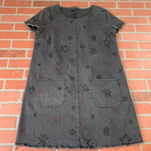 Max Jeans Denim Black Star Embroidered 