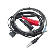 New External Power Cable with Alligator Clips for Lec Swiss Type GPS to PDL HPB