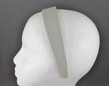 Light Grey headband faux leather headband 1.25" wide hair band accessory