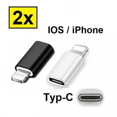 2pcs USB Typ-C zu IOS iPhone Adapter Stecker für iPhone iPad iPod Converter Plug