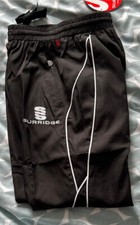 Jungen Trainingshose Surridge Sports Kinder Schwarz Jogginghose Hose Unisex